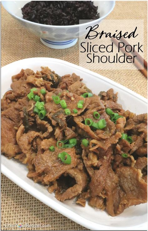 Chinese Braised Pork Belly, Chinese Braised Pork, Pork Steak Recipe, Braised Pork Shoulder, Pork Shoulder Recipes, Braised Pork Belly, Pork Belly Recipes, Lean Pork, Pork Steak