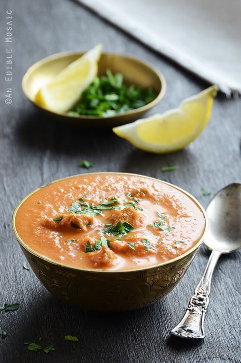 Lightened Up Chicken Tikka Masala Soup Recipe Chicken Tikka Masala Soup, Tikka Masala Soup, We Can Still Be Friends, Roasted Cauliflower Soup, Chicken Tikka Masala, Vegetable Puree, Cauliflower Soup, Chicken Tikka, Tikka Masala