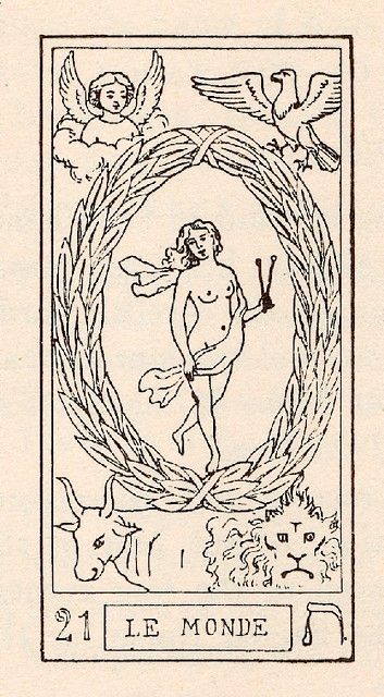 The World Tarot Card, Hanged Man Tarot, Star Sign Art, The World Tarot, Vintage Tarot Cards, Tarot Tattoo, Vintage Tarot, Scrapbook Printing, Witchy Wallpaper