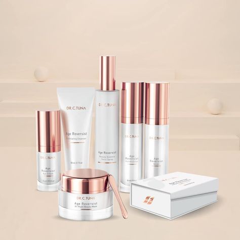 Age reversist skincare line. Pictured; night mask, essence tonic, exfoliating cleanser, eye cream, rich moisturizer, age serum, instant perfecting cream Double Lashes, Calendula Cream, Hydrating Sheet Mask, Beauty Essence, Skin Care Quiz, Exfoliating Cleanser, Eyelash Sets, Beauty Mask, Brightening Cream