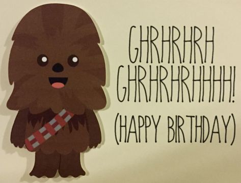 happy birthday from chewbacca Star Wars Happy Birthday, Happy Bday Wishes, Birthday Jokes, Star Wars Cards, 41st Birthday, Funny Ecards, Star Wars Birthday Party, Birthday Wishes Funny, Happy Birthday Meme