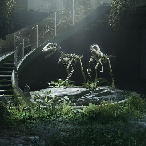 Dinosaur Museum, Apocalypse Aesthetic, The Last Of Us2, Bright Winter, Jurassic Park World, Last Of Us, Environment Concept Art, Zombie Apocalypse, Post Apocalyptic