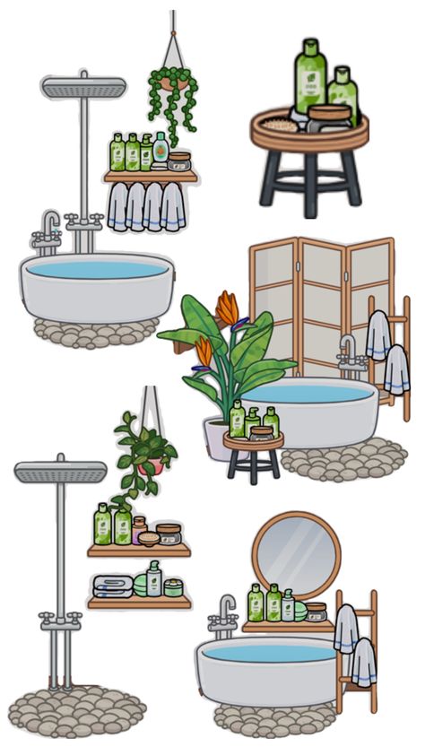 Toca Boca Toca World, Boho Bathroom Ideas, Boho Bathroom, Bathroom Ideas