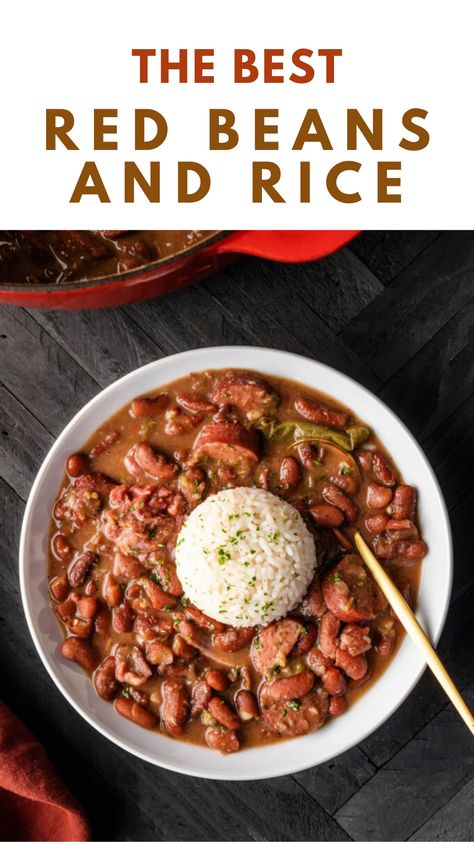 The Best Red Beans and Rice Creole Red Beans, Louisiana Red Beans And Rice Recipe, Louisiana Red Beans And Rice, Louisiana Red Beans, Creole Culture, Red Beans And Rice Recipe, Red Beans N Rice Recipe, Bowls Recipes, Beans And Sausage