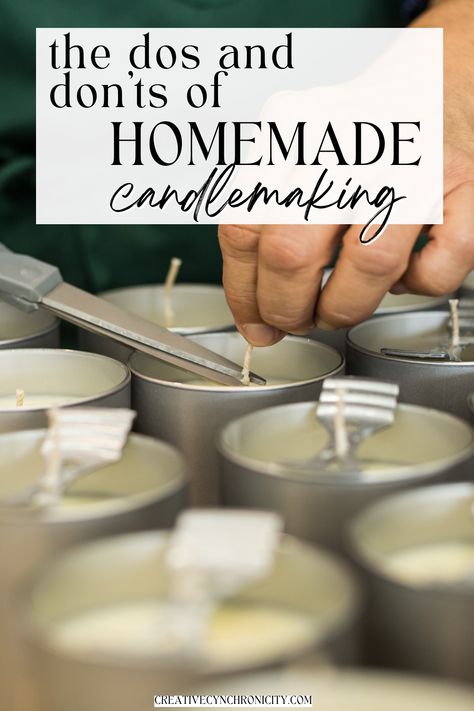 The Dos and Don’ts of Homemade Candle-Making Making Candles For Beginners, Basic Candle Making, Candle Making 101, Scented Candle Making For Beginners, Starting Candle Business, Candle Making Supplies List, Candle Trends 2024, How To Make Homemade Candles, How To Make Candles For Beginners