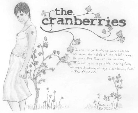 Cranberries Tattoo Band, The Cranberries Tattoo, The Cranberries Poster, The Cranberries Lyrics, Dolores Oriordan, Cranberries Band, Red Notebook, Ipad Backgrounds, Dolores O'riordan