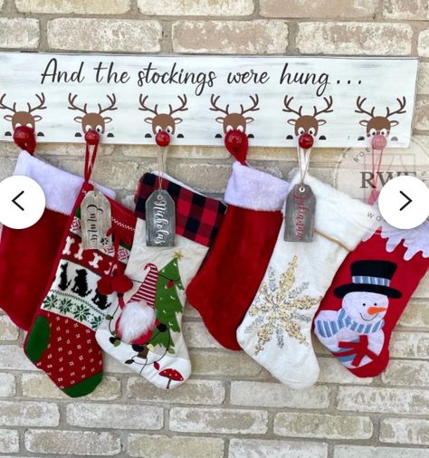 Wood Stocking Holder, Wood Stocking, Christmas Stocking Hanger, Christmas Stocking Hangers, Family Stockings, Stocking Holder, Porch Welcome Sign, Christmas Stocking Holders, Stocking Hanger