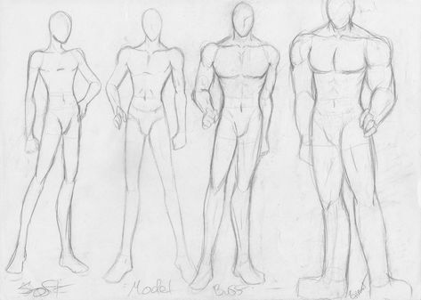 Male body type sketch by PandaDanceProduction on deviantART Fully Body Poses Drawing Reference Male, Guy Body Types Drawing, Tall Male Body Reference, Male Body Type Reference, Male Poses Drawing Full Body Standing, Fem Male Body Reference, Full Body Standing Pose Reference Drawing Male, Men Body Shape Drawing, Male Full Body Reference Drawing