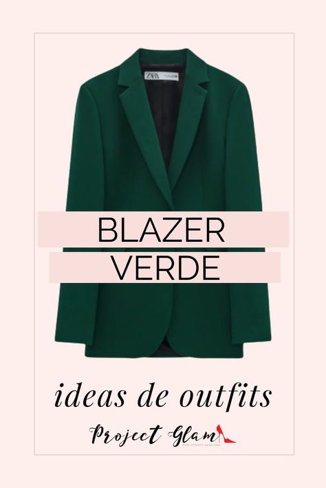 ¿Fan del color verde? Qué te parece este blazer en un tono verde oscuro.Te compartimos 5 outfits con esta prenda, para que te inspires. ¡Haz clic para ver! 💚 Green Blazer Outfit, Blazer Verde, 5 Outfits, Look Zara, Zara Blazer, Green Blazer, Green Outfit, Blazer Outfits, Colored Blazer