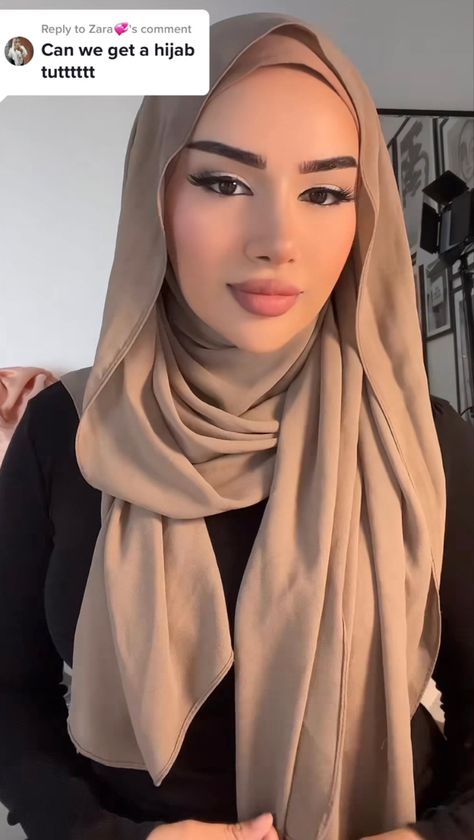 flowy hijab modest full coverage style inspiration Hijab Styles Full Coverage, Hijab Style Full Coverage, Full Coverage Hijab Styles, Flowy Hijab Style, Flowy Hijab Tutorial, Full Coverage Hijab Tutorial, Modest Birthday Outfit, Full Coverage Hijab, Beau Hijab