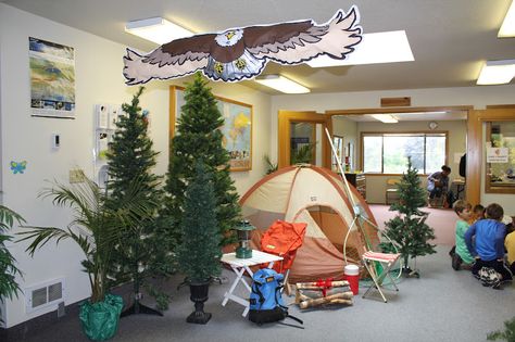 Wilderness Adventure Vbs, Wilderness Vbs Decorations, Camping Vbs Theme, Camp Out Vbs, Camping Vbs, Arctic Vbs, Everest Vbs, Camp Vbs, Camping Decorations