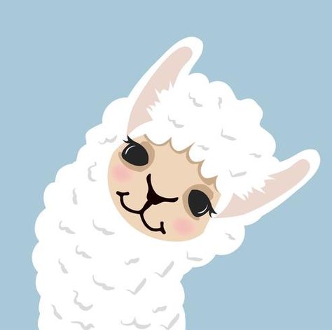 Cute lama alpaca head Alpaca Cartoon, Cute Lama, Llama Drawing, Llama Pictures, Cartoon Llama, Llama Decor, Artsy Photography, Cute Alpaca, Llama Alpaca