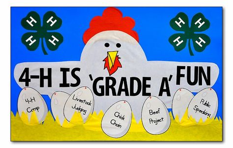 Kolten is probably gonna make this poster (with my help) 4 H Banner Ideas, 4h Sayings, Dustpan Cookies, 4h Poster Ideas, 4 H Poster Ideas, 4-h Poster Ideas, County Fair Projects, County Fair Theme, 4h Fair