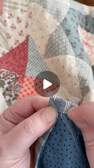 PrettyFabricsAndTrims on Instagram: "One of my favourite things is hand sewing the binding to the back of my quilts…. it’s that last moment of contact with something that I have lovingly sewn, a moment to look and appreciate all the pretty fabrics, a moment where I can lose myself in those repetitive reassuring stitches and then the grand finale and that moment of joy when you’ve put in the last stitch and you turn the quilt over and reveal all your hard work! I love it!

This is my #queenswalkquilt sewn using the #englishpaperpiecing method….the pattern with a full paper pieces kit and a coordinating acrylic set are available on my website at #prettyfabricsandtrims … if you would like some company whilst sewing, several lovely ladies including @sew_daisy and @thefloralquilter are enjoying Big Stitch Hand Quilting, Hand Sewn Quilt, Lose Myself, Last Moment, Acrylic Set, My Favourite Things, Pretty Fabric, English Paper Piecing, Hand Quilting