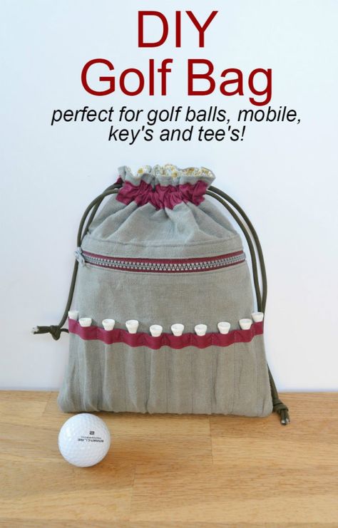 Sewing for a golfer - DIY golf gift :http://vickymyerscreations.co.uk/tutorial-2/sewing-golfer-diy-golf-gift/ Diy Golf, Golf Birthday Gifts, Golf Ball Crafts, Holiday Hand Towels, Golf Diy, Golf Mk4, Golf Birthday, Sewing Tutorials Free, Accessories Bag