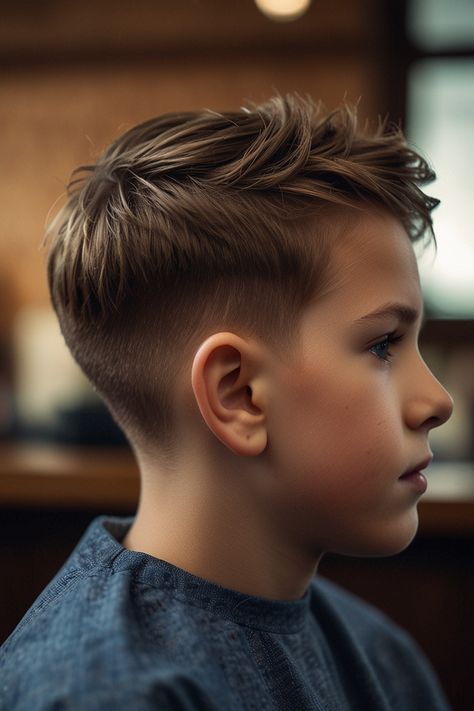 Modern Mullet Haircut For Boys, Kids Modern Mullet, Toddler Mullet Haircut, Boys Mullet Haircut Kids, Boys Haircut Trendy Long On Top, Boys Medium Length Hair, Kids Mullet, Confident Fashion, Stylish Boy Haircuts