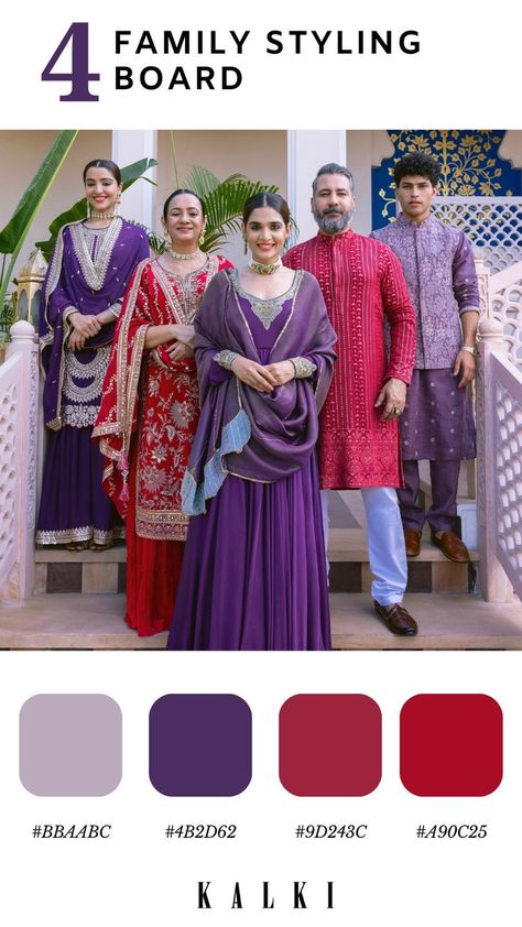 Festive family styling
Colourful ensembles
Coordinated outfits
Festival fashion inspiration
Family photo outfits
Festive color palette
Styling tips for families
Fashion coordination for celebrations
Vibrant festival attire
Family fashion trends
Festive dressing ideas
Festive accessories
Traditional wear for families
Fashionable festival looks
Family bonding through fashion
Festive suits
Anarkali dresses
Lehenga cholis
Sharara sets
Kurta pajamas for men Traditional Kurta, Coordinated Outfits, Pajamas For Men, Kalki Fashion, Everyday Fashion Outfits, Colour Board, Mens Pajamas, Styling Tips, Indian Outfits