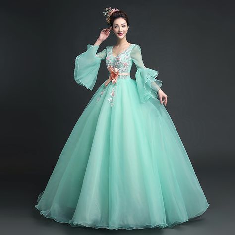 >> Click to Buy << 100%real full ruffled sleeve light green princess medieval dress Renaissance Gown queen Victoria/Antoinette/ball gown/Belle Ball #Affiliate Green Ball Gown Princesses, Light Green Ball Gown, Sunmer Dresses, Green Ball Gown, Real Princess, Strapless Evening Dress, Ball Gowns Princess, 파티 드레스, Indian Gowns Dresses