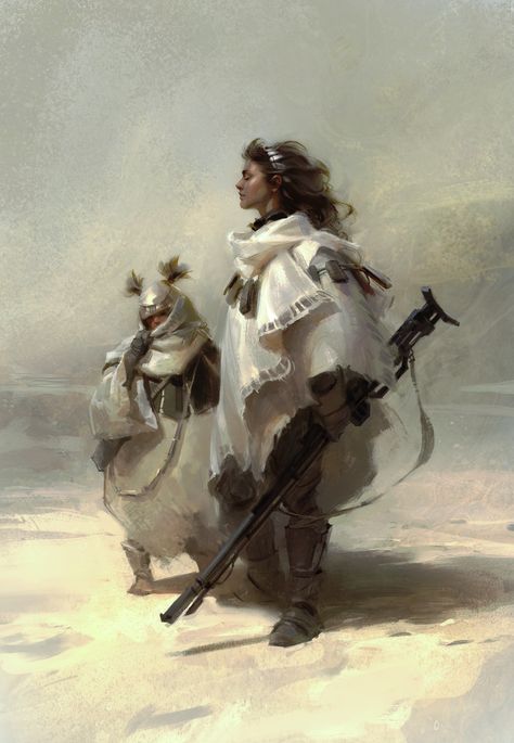 ArtStation - Desert Dwellers - ImagineFX Cover Sci Fi Character Design, Digital Painting Techniques, Smart Auto, Concept Art Character, Turkish Art, Brown Art, Female Character Design, Art Website, Sci Fi Art