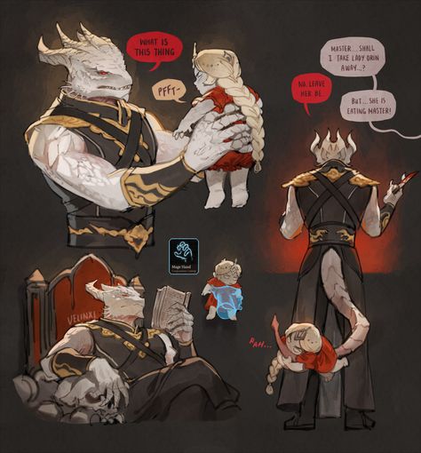 Dragonborn Dnd Reference, Astarion X Dark Urge, Dnd Nightmare, Gortash X Dark Urge, Baulders Gate 3, Dragon Ideas, Dragon Born, D D Character Ideas, Dnd Funny