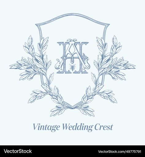 Vintage Wedding Monogram, Bee Vector, Wedding Crest, Crest Logo, Wedding Monogram, Vintage Monogram, Text Logo, Monogram Wedding, Transparent Png