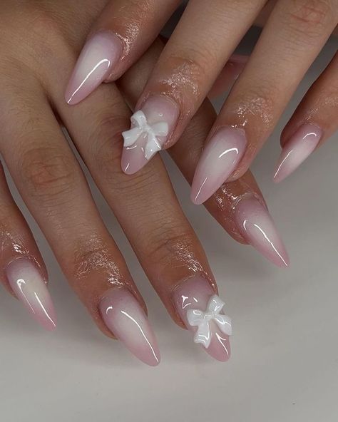 Freshen Up Your Look with These May Nail Designs Coquette Aesthetic Nails, May Nail Designs, Cute Almond Nails, 8th Grade Graduation, Graduation Nails, Romantic Nails, Cute Simple Nails, Airbrush Nails, Subtle Nails