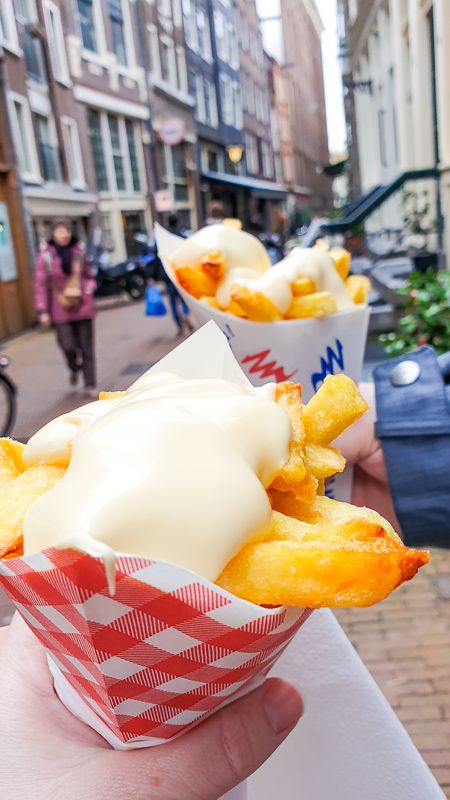 A first-timers guide to quintessential Dutch foods to try in Amsterdam - A Wanderlust for Life Pancakes Amsterdam, Typical Dutch Food, Amsterdam Cafe, Netherlands Food, Amsterdam Restaurant, Dutch Netherlands, Dutch Food, American Pancakes, Foods To Try