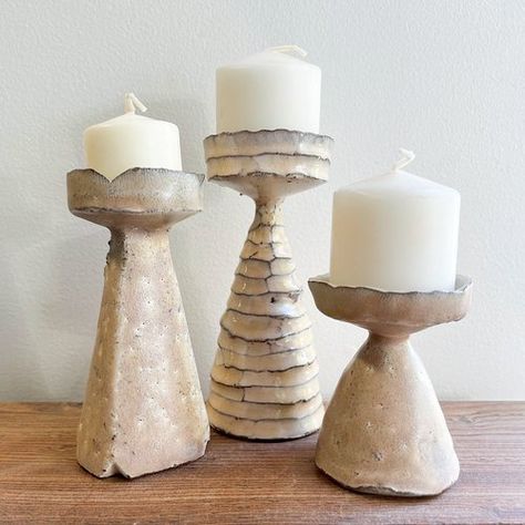 Handmade Ceramic Candle Holders, Candle Holders Ceramic, Woodland Home, Pottery Candle Holder, Ceramic Art Sculpture, Beginner Pottery, Pottery Candle, Pottery Handbuilding, Hemma Diy