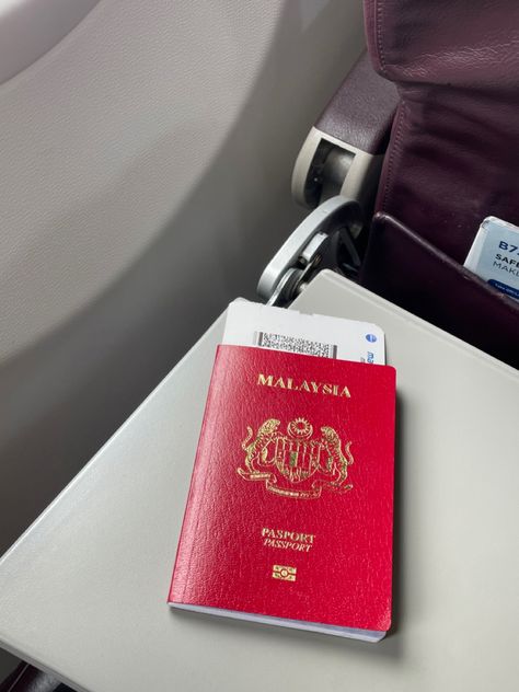 Malaysia Airlines Aesthetic, Passport Malaysia, Airplane Snap, Malaysia Passport, Germany Passport, Plane Window View, Snap Pictures, Airline Cabin Crew, Plane Window