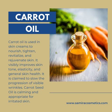 Hoodoo Herbs, Massage Oils Recipe, Soothing Face Mask, Carrot Oil, Skin Facts, Skincare 101, Carrots Oil, Spa Therapy, Massage Oils