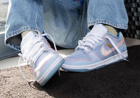 Union Nike Dunk Low Argon Release Date | SneakerNews.com Dunk Low Argon, Dunk Low Blue, Nike Snkrs, Dunks Nike, Nike Sb Dunks, Swag Shoes, Cheap Shoes, Nike Dunk Low, Sneakers Online