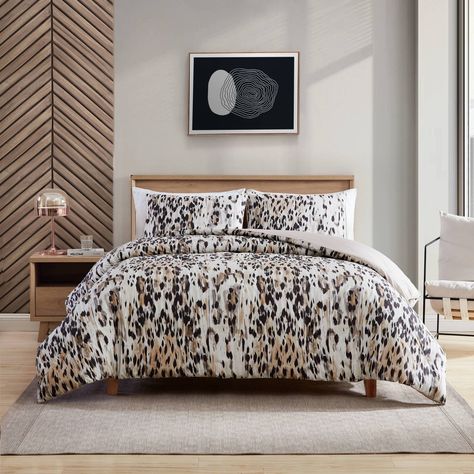 Kenneth Cole Abstract Leopard Cotton Brown Comforter Set - Bed Bath & Beyond - 36147359 Brown Comforter Sets, Brown Duvet Covers, Brown Comforter, Abstract Leopard, King Duvet Set, King Duvet Cover Sets, King Comforter Sets, King Cole, Print Comforter