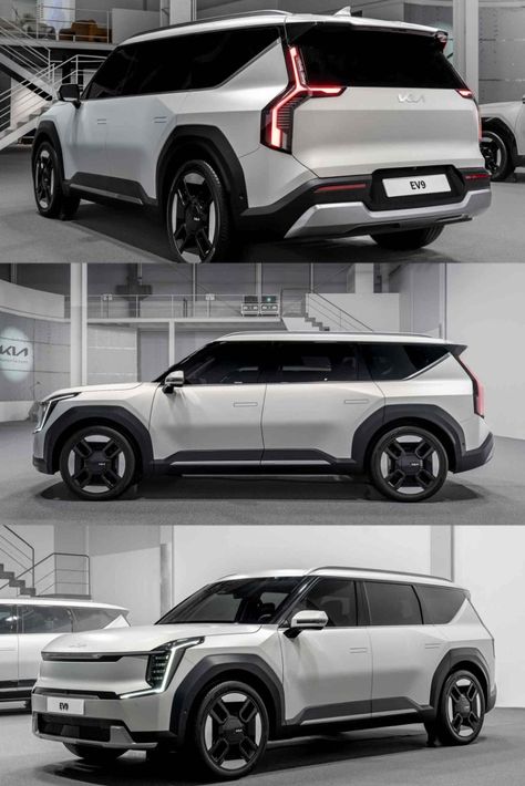 Kia Ev9 Suv, Tesla Car Aesthetic, Kia Ev9, New Tesla Roadster, Cool Truck Accessories, Car Seat Poncho, New Tesla, Mopar Muscle Cars, Tesla Roadster