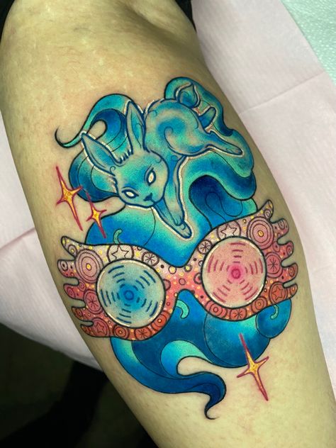 Luna Lovegood Tattoo Ideas, Harry Potter Tattoos Ravenclaw, Luna Lovegood Glasses Tattoo, Luna Lovegood Tattoo, Colourful Harry Potter Tattoo, Luna Harry Potter Tattoo, Harry Potter Tattoos Luna Lovegood, Luna Lovegood Glasses, Glasses Tattoo