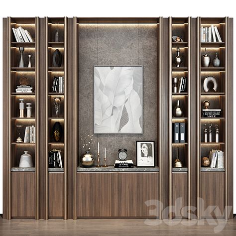 The 30 + Gorgeous & Modern Wooden Showcase Designs ~ Latest Showcase ~ Home Decoration Ideas Wall Shelves Design Office, Display Cabinet Design Living Rooms, Display Shelf Design Modern, Luxury Display Cabinet Design, Bar With Open Shelves, Display Cabinet Design Modern, Book Cabinet Design, Shelf Design Modern, Display Shelves Design