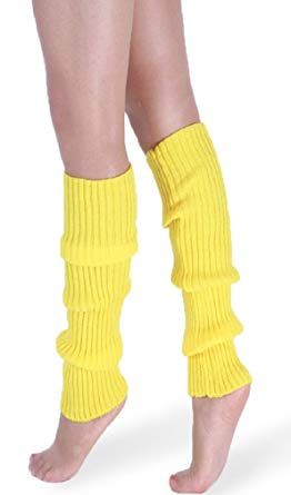 Amazon.com: *daisysboutique* Retro Unisex Adult Junior Ribbed Knitted Leg Warmers (One Size, Yellow): Gateway Yellow Leg Warmers, Warmers Outfit, Warmer Socks, Leg Warmers Outfit, Fishnet Gloves, Outfit Yellow, Knitted Leg Warmers, Crochet Leg Warmers, Knit Leg Warmers