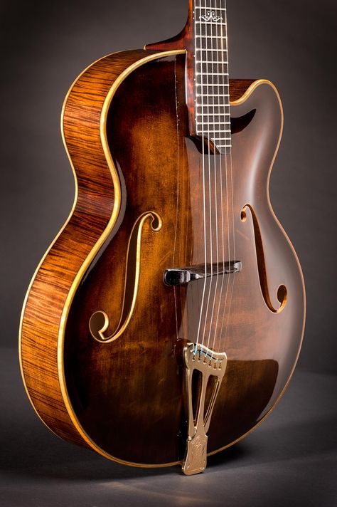 Archtop Jazz Guitar, the Vienna Archtop Guitar Fingerstyle, Old Guitar, Lucas Lima, Rare Guitars, Archtop Guitar, Unique Guitars, Guitar Collection, Classic Guitar, Jazz Guitar