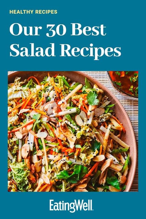 Really Big Salad Recipes, Chopped Power Salad With Chicken, Loaded Veggie Salad, Supper Salads Main Courses, Loaded Broccoli Salad, Loaded Broccoli, Big Salads, Dressings Recipes, Refreshing Salads