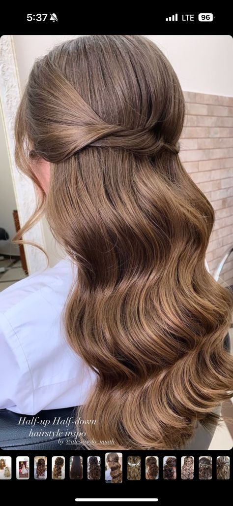 Amanda Batula Wedding Hair, Half Up Half Down, Half Up, Down Hairstyles, Wedding Hairstyles, Hair Styles, Hair