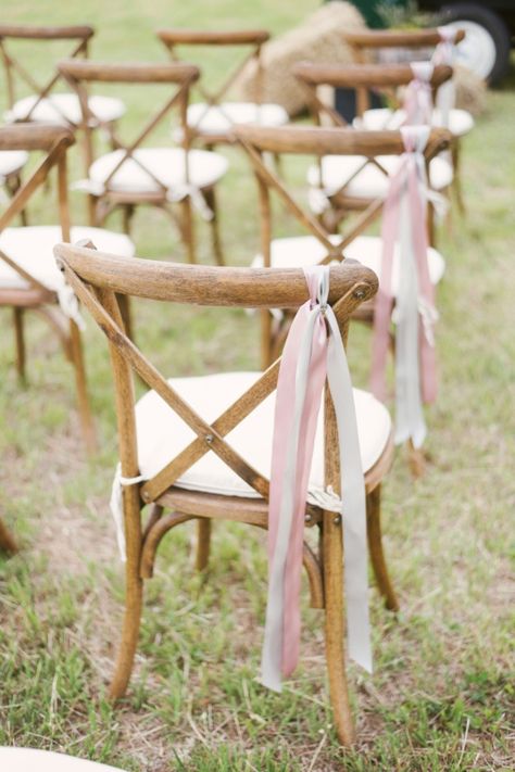 Yard Aesthetic, Ribbon Chair, Bride And Groom Silhouette, Cheap Wedding Decorations, Pink Wedding Decorations, Romantic Outdoor Wedding, Ceremony Chairs, Wedding Chair Decorations, King Photography