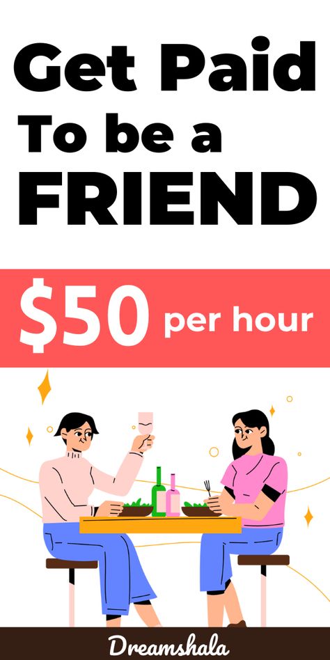 Looking to make money by being an online friend? Explore these 20 websites where you can get paid $50/hour to be an online friend. #GetPaidToBeAnOnlineFriend #EarnMoney #OnlineFriend Money Making Jobs, Online Friends, Social Media Jobs, Money Making Hacks, Ways To Earn Money, Online Income, Online Earning, Money Making, How To Get Money