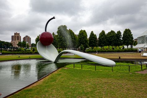 Cherry Sculpture, Spoon Sculpture, American Roadtrip, Babe The Blue Ox, Roadside America, Fun Trips, Easy Sculpture, Bucket List Vacations, Cross Country Road Trip