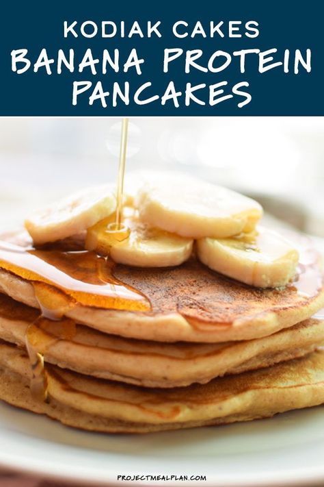 Protein Pancakes Recipe, Banana Protein Pancakes, Protein Pancake Mix, Pancake Calories, Cake For Breakfast, Extra Protein, Banana Protein, Kodiak Cakes, Zucchini Cake