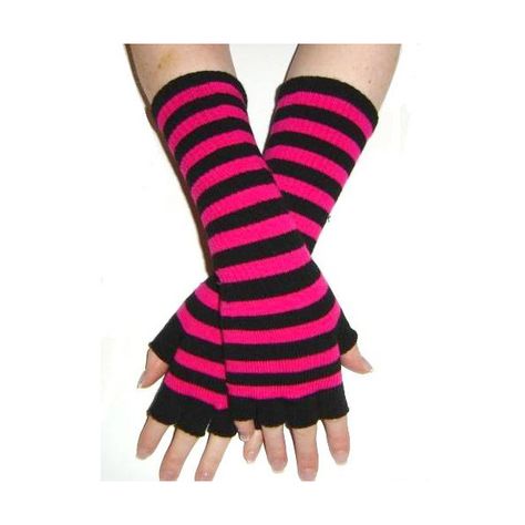 Black and Pink Stripe Emo Long Fingerless Gloves ($9.01) ❤ liked on Polyvore 2000s Items, Striped Fingerless Gloves, Scene Clothes, Striped Gloves, Long Fingerless Gloves, Gloves Long, Gloves Fingerless, Black White Outfit, Gloves Fashion