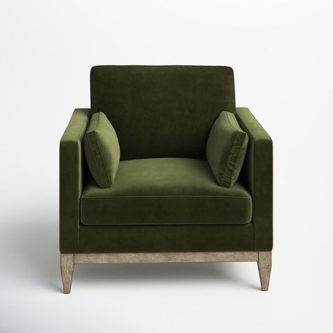 Olive Green Accent Chair, Green Reading Chair, Rust Armchair, Green Accent Chair Living Room, Velvet Green Chair, Green Arm Chair, Green Velvet Accent Chair, Tully House, Green Velvet Chairs