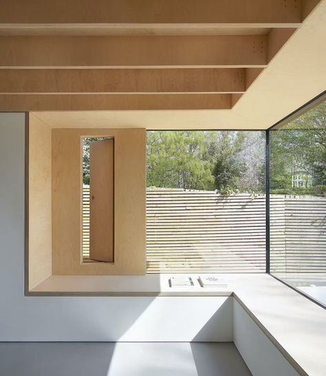 Hinterland House, Velfac Windows, Corner Window Seat, Window Reveal, Interior Construction, Hidden Pantry, House Redesign, Window Glazing, Corner Window