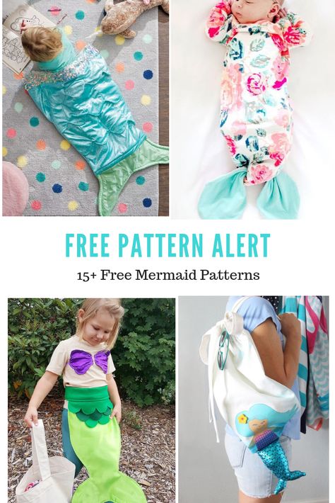 Mermaid Skirt Pattern, Floor Printable, Diy Mermaid Tail, Free Printable Sewing Patterns, Little Mermaid Dresses, Creative Fabric, Sew Baby, Toy Sewing, Kids Closet