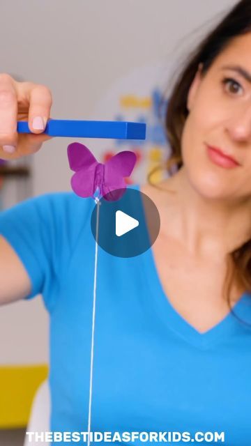 636K views · 22K likes | Kim McLeod | The Best Ideas for Kids on Instagram: "FLOATING BUTTERFLY 🦋😮

This simple science experiment is so amazingly cool! 
😎 
Follow me @bestideasforkids for more fun activities for kids! 🦋

I love that you only need a few things to do it too. This science experiment is from our friends book, Super Simple Science Experiments for Curious Kids by @raisingdragons. We did a leaf and ghost also but the butterfly may be my favorite. 🦋

Here’s what you need:

- Paper clip
- String
- Tissue paper
- Tape
- butterfly template (on my site search butterfly template on thebestideasforkids.com)
- Magnet wand 🧲 ** your magnet must be strong enough and we found magnet wands are typically strong enough for it to work. 

How to do it:

Tie the string around the paper cli Magnet Experiments For Kids, Butterfly Activities For Kids, Butterfly Art For Kids, Simple Science Experiments For Kids, Magnet Experiments, Simple Science Experiments, Butterfly Science, How To Make Butterfly, Butterflies Activities