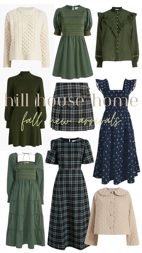 Hill House Home Nap Dress, Hill House Outfits, Hill House Aesthetic, Hill House Nap Dress, Outstanding Outfits, Cottagecore Fall, Hill House Home, Nap Dress, Clothes Jewelry