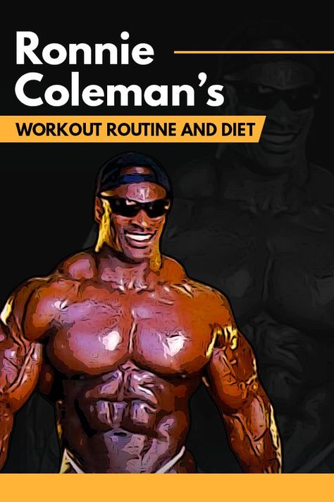 Ronnie Coleman’s Workout Routine and Diet Ronnie Coleman Workout, Full Workout Routine, Advanced Workout Routine, Celebrity Diets, Ronnie Coleman, Full Workout, Gym Workout Tips, Post Workout, Weight Training